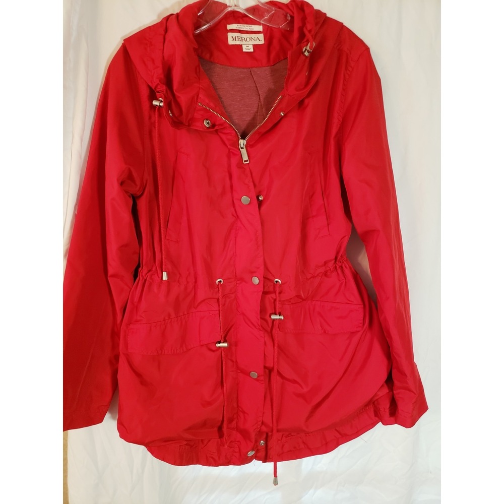 Women's Merona Red Waterproof Coat Size M